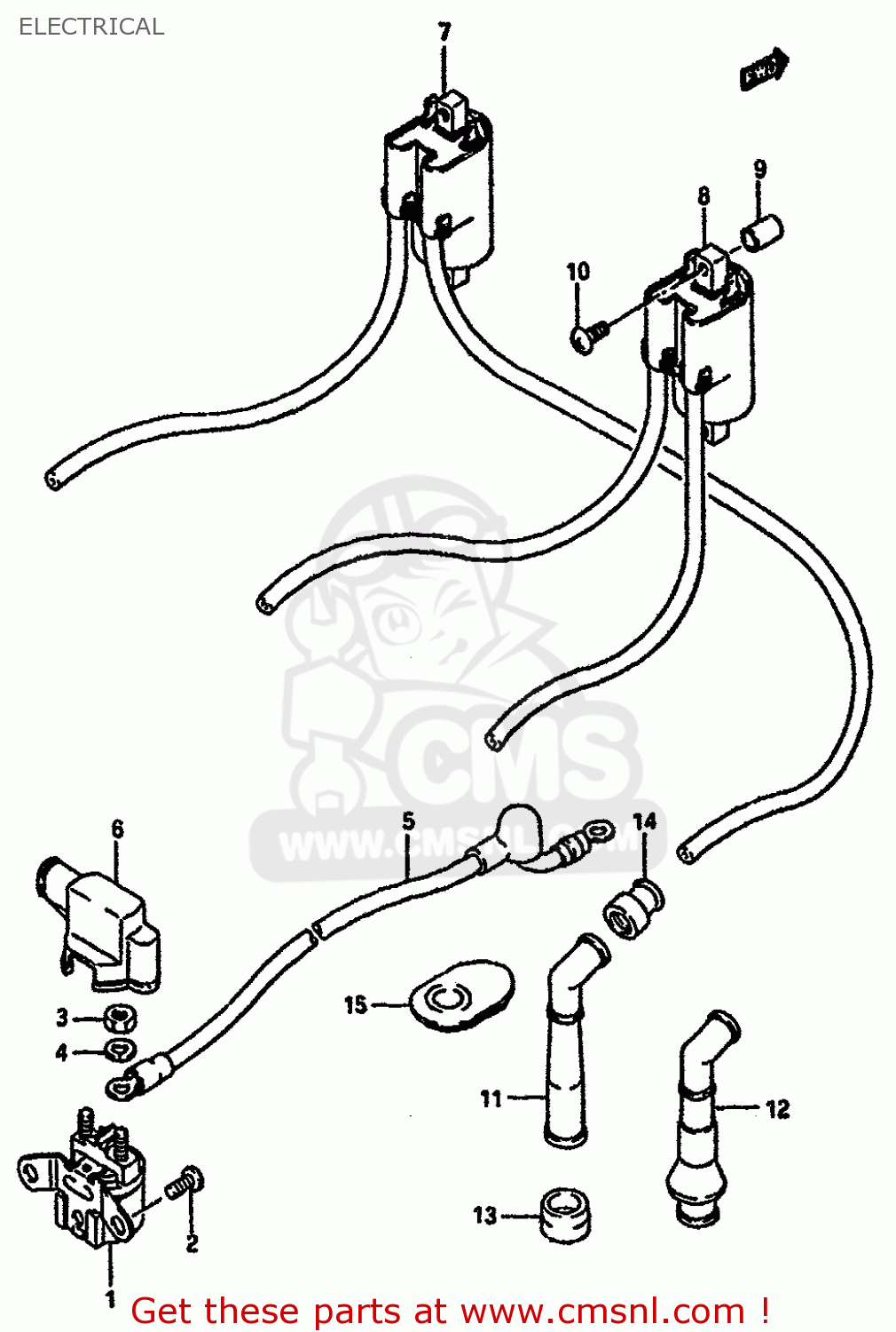 ELECTRICAL GSXR750 1985 (F) (E01 2 4 6 15 16 17 18 21 22 24 25 34 39 53)