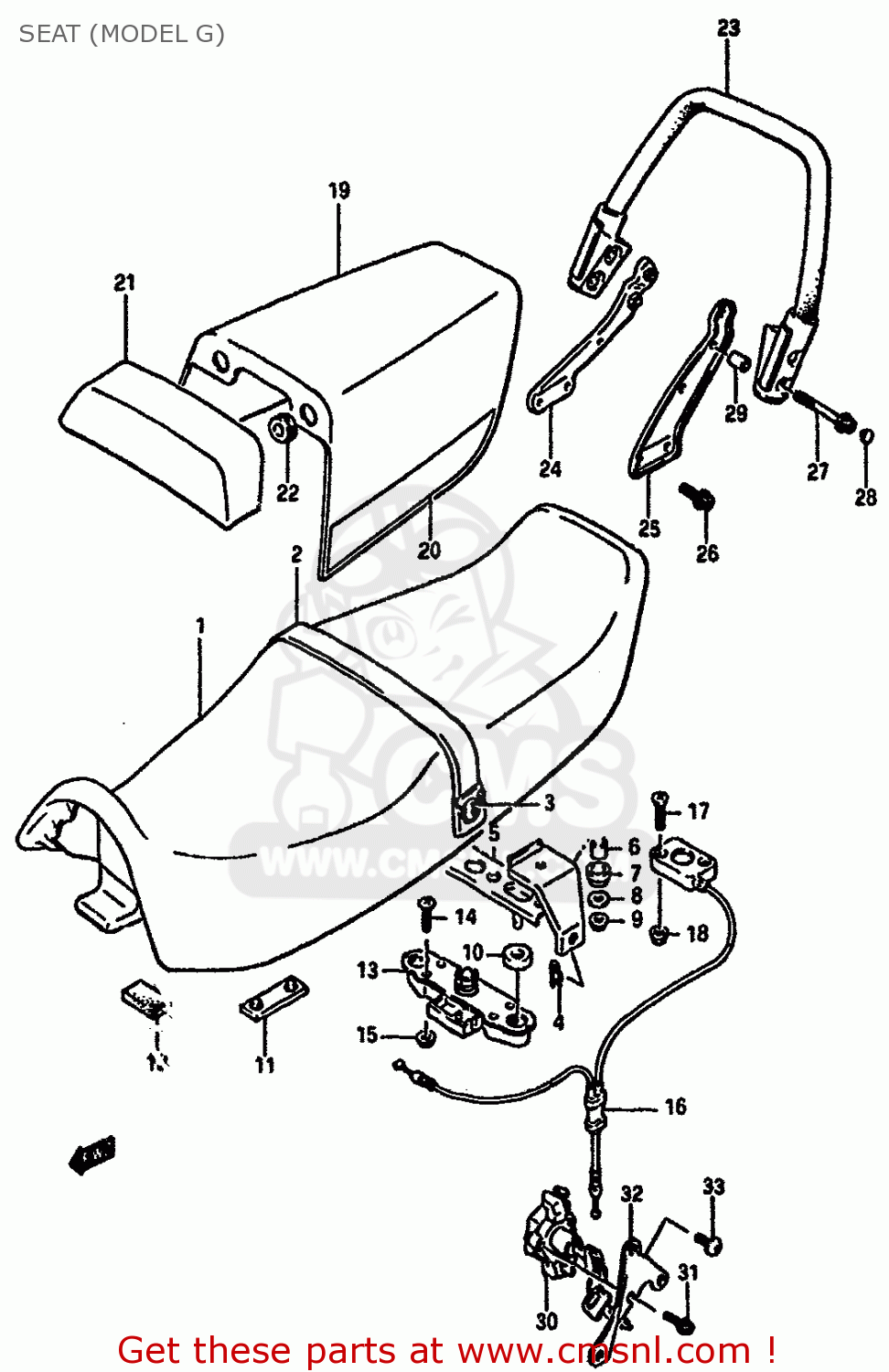 SEAT (MODEL G) GSXR750 1985 (F) (E01 2 4 6 15 16 17 18 21 22 24 25 34 39 53)