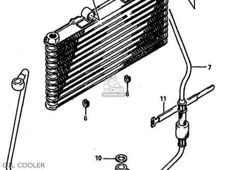 OIL COOLER - GSXR750 1985 (F) (E01 2 4 6 15 16 17 18 21 22 24 25 34 39 53)