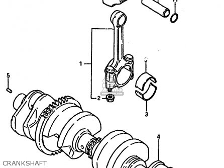 CRANKSHAFT - GSXR750 1985 (F) (E01 2 4 6 15 16 17 18 21 22 24 25 34 39 53)
