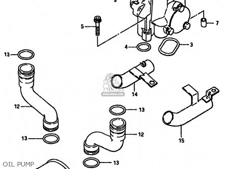 OIL PUMP - GSXR750 1986 (G) (E01 E02 E04 E15 16 17 18 21 22 24 25 34 39 53)