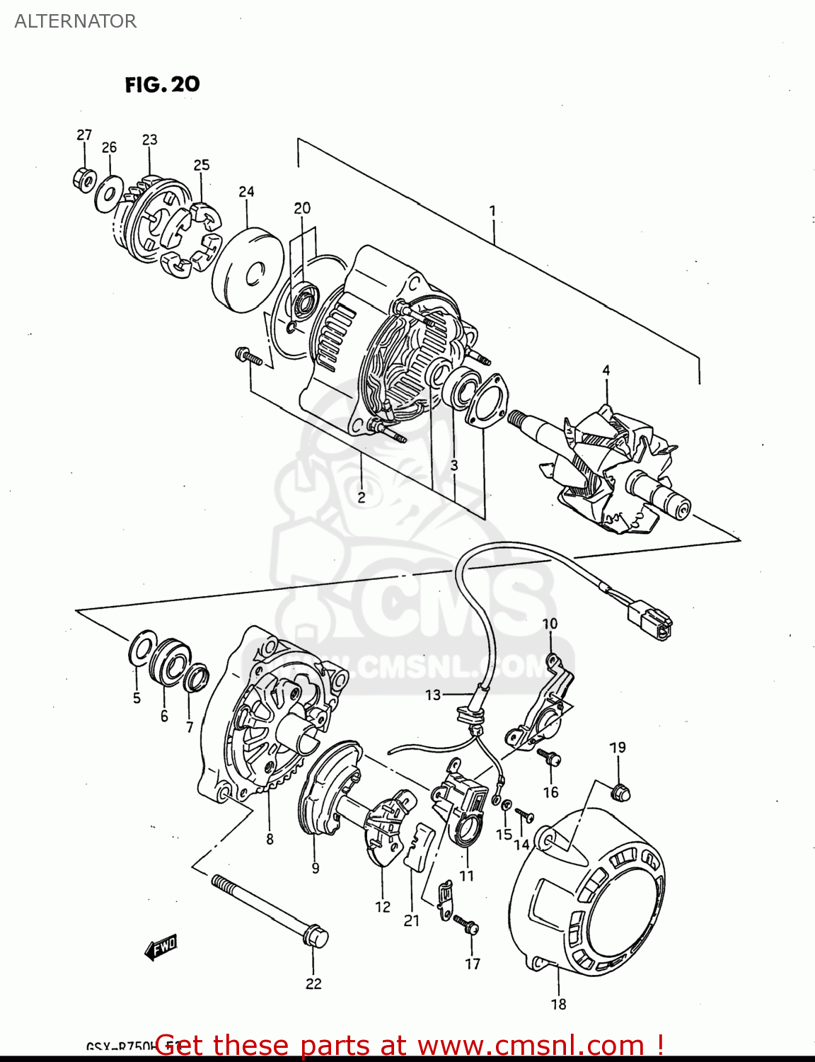 ALTERNATOR GSXR750 1986 (G) USA (E03)