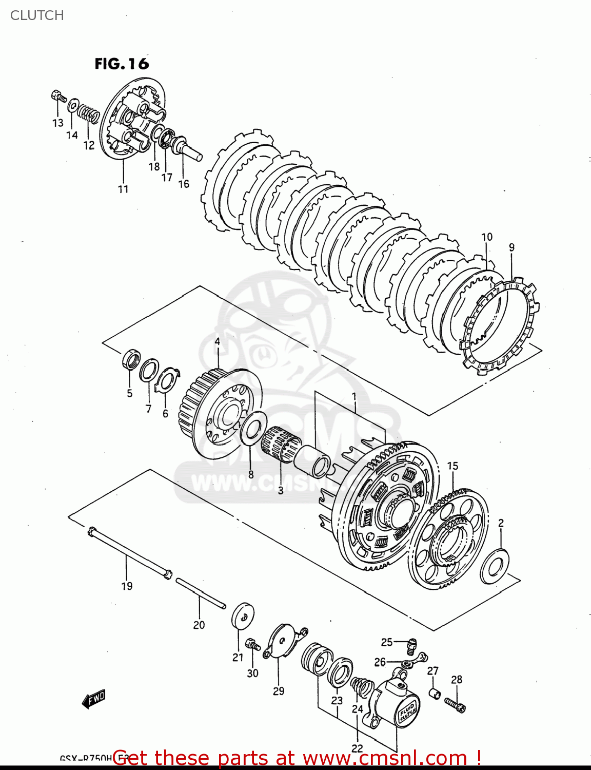 CLUTCH GSXR750 1986 (G) USA (E03)