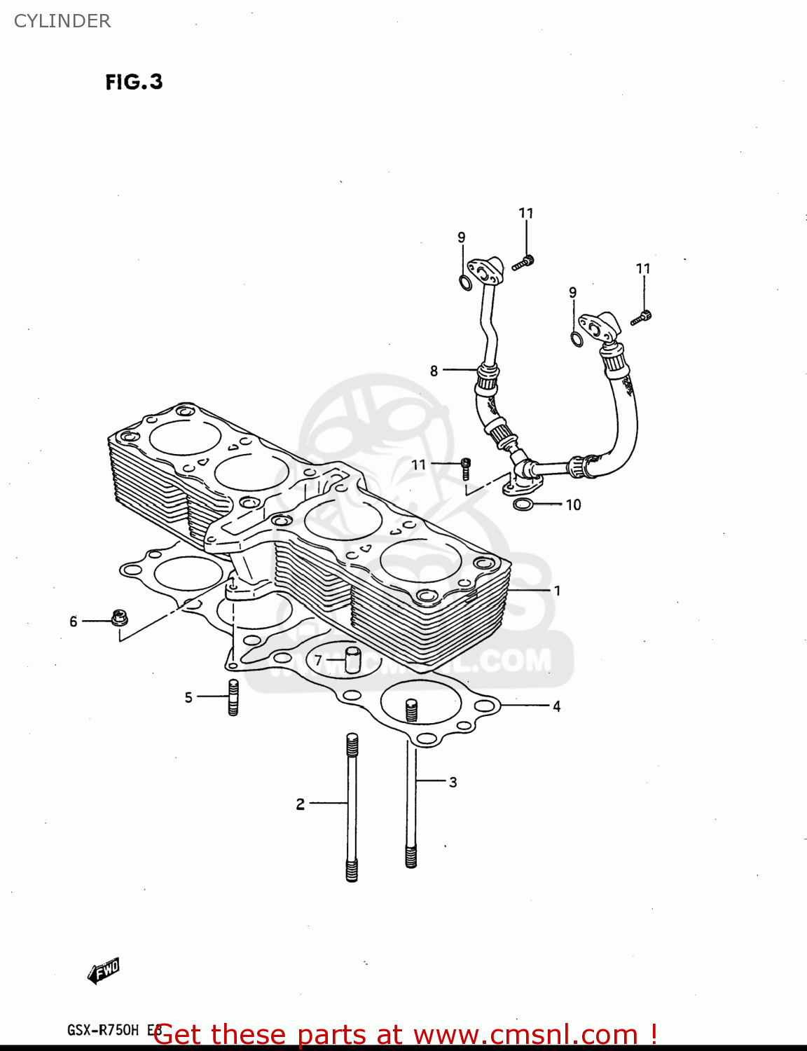 CYLINDER GSXR750 1986 (G) USA (E03)