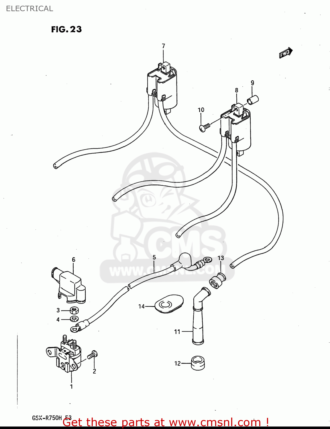 ELECTRICAL GSXR750 1986 (G) USA (E03)
