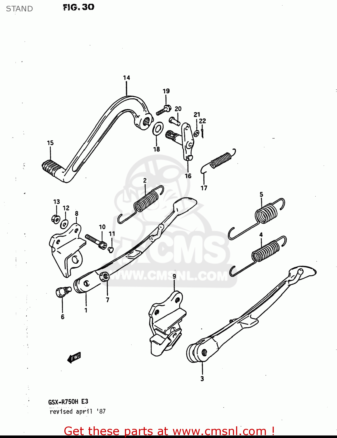 STAND GSXR750 1986 (G) USA (E03)