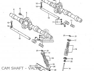 CAM SHAFT - VALVE - GSXR750 1986 (G) USA (E03)