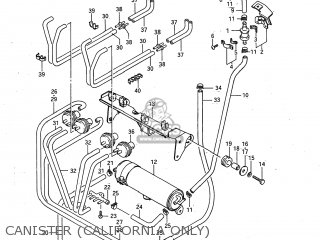 CANISTER (CALIFORNIA ONLY) - GSXR750 1986 (G) USA (E03)