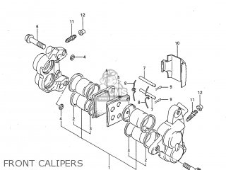 FRONT CALIPERS - GSXR750 1986 (G) USA (E03)