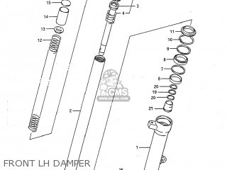 FRONT LH DAMPER - GSXR750 1986 (G) USA (E03)
