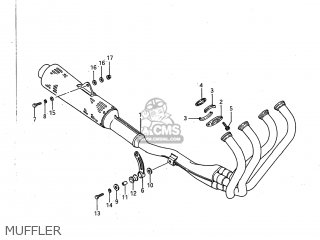 MUFFLER - GSXR750 1986 (G) USA (E03)