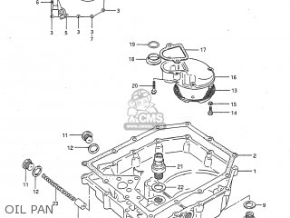 OIL PAN - GSXR750 1986 (G) USA (E03)