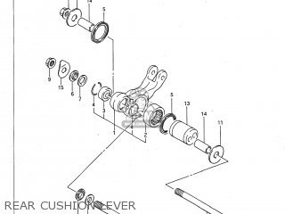 REAR CUSHION LEVER - GSXR750 1986 (G) USA (E03)