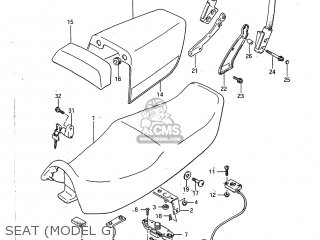 SEAT (MODEL G) - GSXR750 1986 (G) USA (E03)