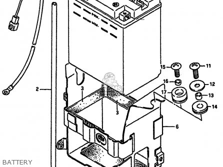 BATTERY - GSXR750 1987 (H) (E01 E02 04 06 15 16 17 18 21 22 24 25 34 39 53
