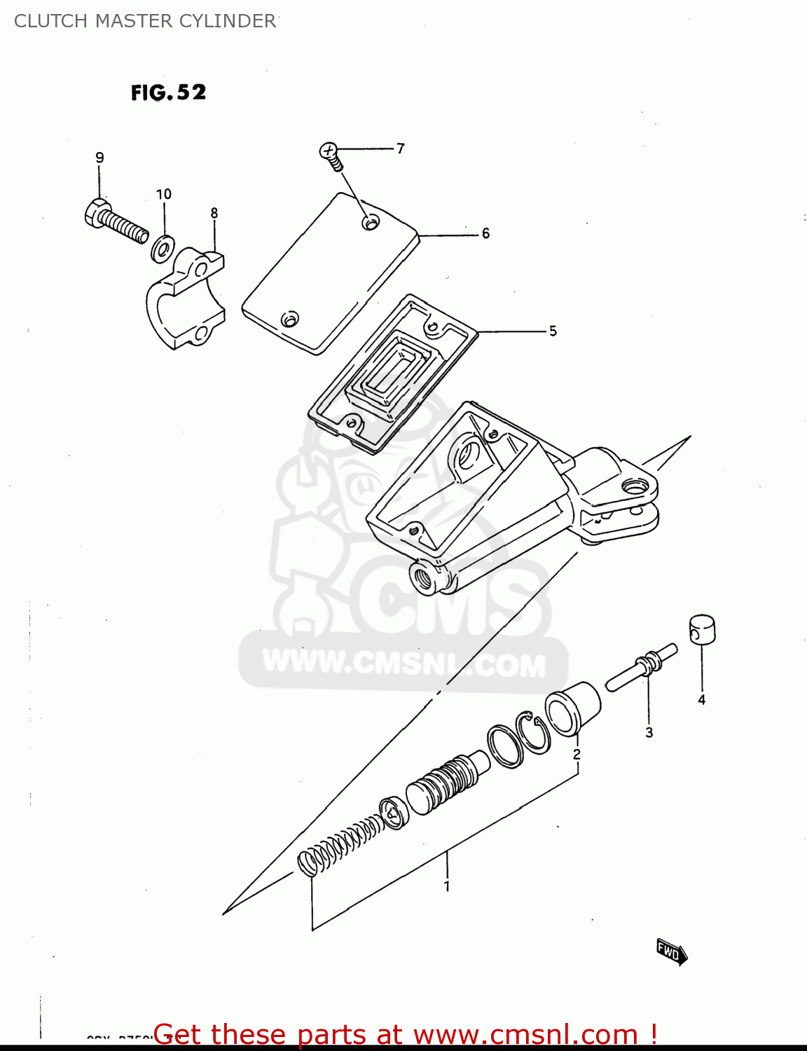CLUTCH MASTER CYLINDER GSXR750 1987 (H) USA (E03)