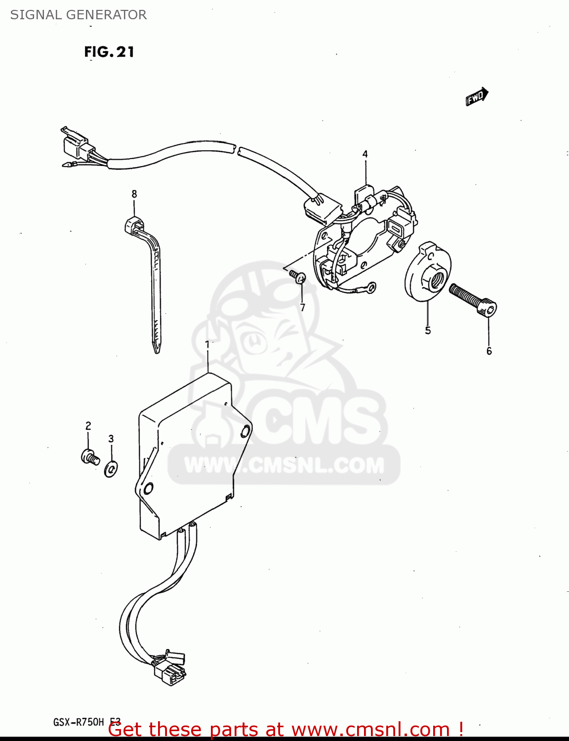 SIGNAL GENERATOR GSXR750 1987 (H) USA (E03)