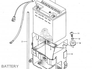 BATTERY - GSXR750 1987 (H) USA (E03)