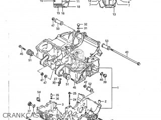 CRANKCASE - GSXR750 1987 (H) USA (E03)