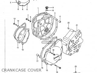 CRANKCASE COVER - GSXR750 1987 (H) USA (E03)
