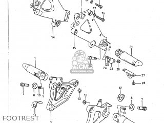 FOOTREST - GSXR750 1987 (H) USA (E03)