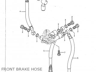 FRONT BRAKE HOSE - GSXR750 1987 (H) USA (E03)