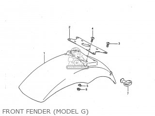 FRONT FENDER (MODEL G) - GSXR750 1987 (H) USA (E03)