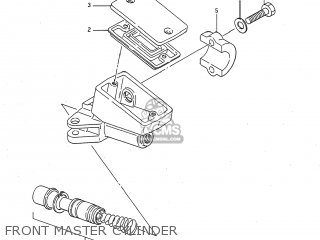 FRONT MASTER CYLINDER - GSXR750 1987 (H) USA (E03)