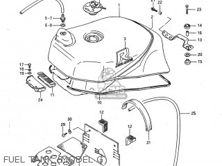FUEL TANK (MODEL G) - GSXR750 1987 (H) USA (E03)