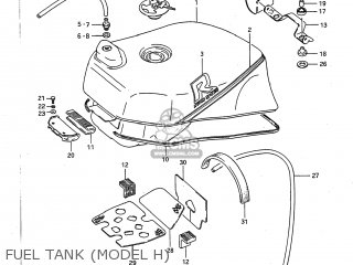 FUEL TANK (MODEL H) - GSXR750 1987 (H) USA (E03)