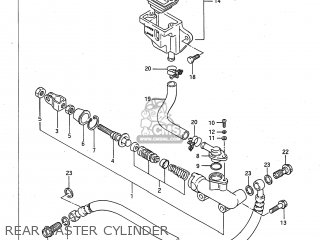REAR MASTER CYLINDER - GSXR750 1987 (H) USA (E03)