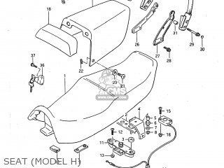 SEAT (MODEL H) - GSXR750 1987 (H) USA (E03)