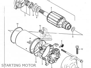 STARTING MOTOR - GSXR750 1987 (H) USA (E03)