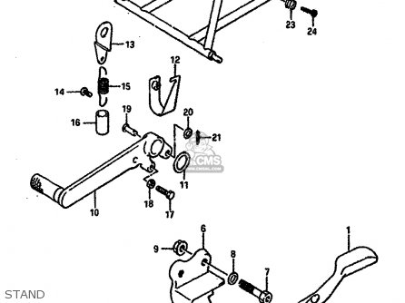 STAND - GSXR750 1988 (J) (E04 E15 E18 E25 E34 E75 E76 E79)