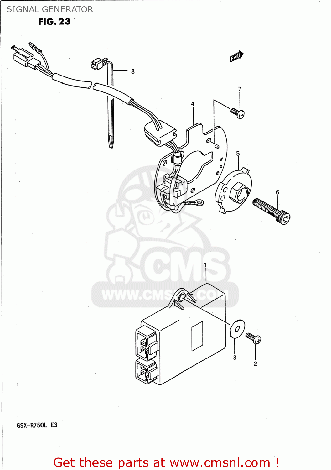 SIGNAL GENERATOR GSXR750 1988 (J) USA (E03)