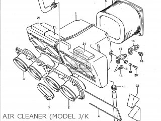 AIR CLEANER (MODEL J/K - GSXR750 1988 (J) USA (E03)