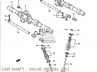 CAM SHAFT - VALVE (MODEL J/K) - GSXR750 1988 (J) USA (E03)