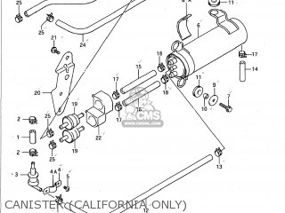 CANISTER (CALIFORNIA ONLY) - GSXR750 1988 (J) USA (E03)