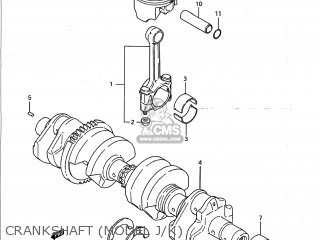 CRANKSHAFT (MODEL J/K) - GSXR750 1988 (J) USA (E03)