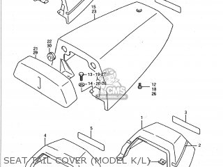 SEAT TAIL COVER (MODEL K/L) - GSXR750 1988 (J) USA (E03)