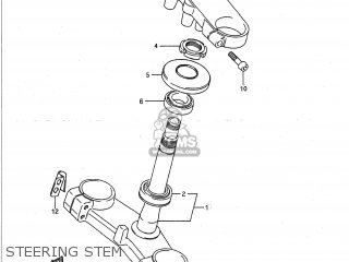 STEERING STEM - GSXR750 1988 (J) USA (E03)