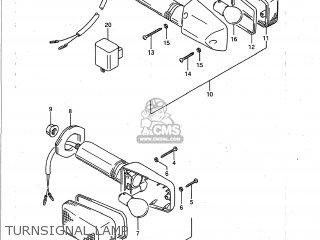 TURNSIGNAL LAMP - GSXR750 1988 (J) USA (E03)