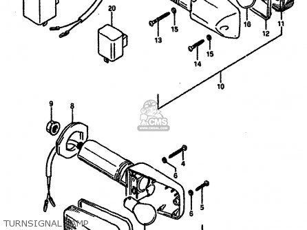 TURNSIGNAL LAMP - GSXR750 1989 (K) (E01 E02 E15 E16 E17 E18 E21 22 24 25 34 39 53)
