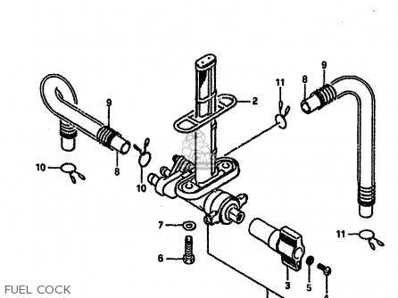 FUEL COCK - GSXR750 1989 (K) (E01 E02 E15 E16 E17 E18 E21 22 24 25 34 39 53)