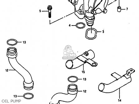 OIL PUMP - GSXR750 1989 (K) (E01 E02 E15 E16 E17 E18 E21 22 24 25 34 39 53)