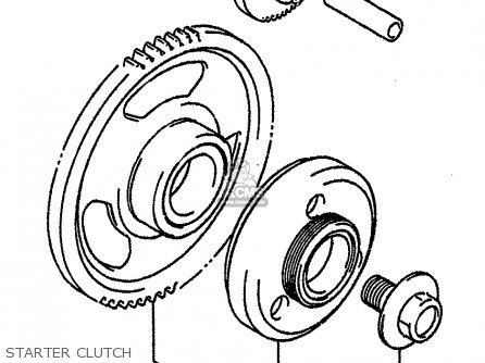 STARTER CLUTCH - GSXR750 1989 (K) (E01 E02 E15 E16 E17 E18 E21 22 24 25 34 39 53)