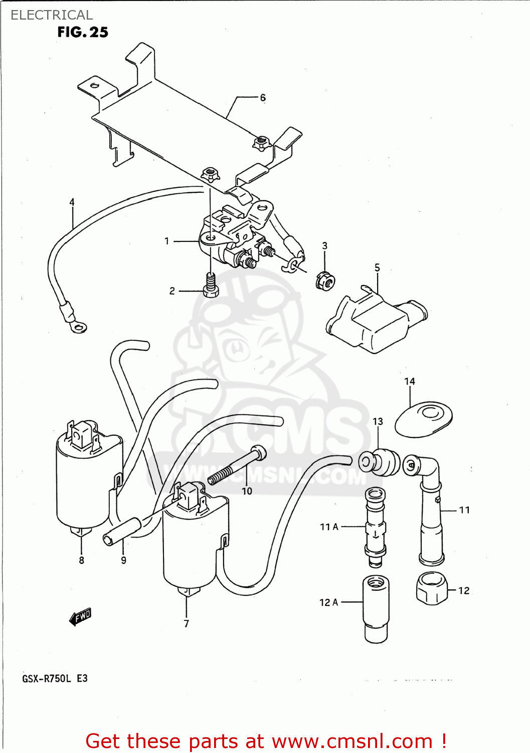 ELECTRICAL GSXR750 1989 (K) USA (E03)