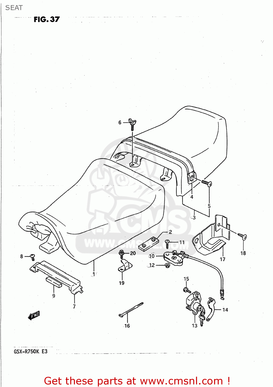 SEAT GSXR750 1989 (K) USA (E03)