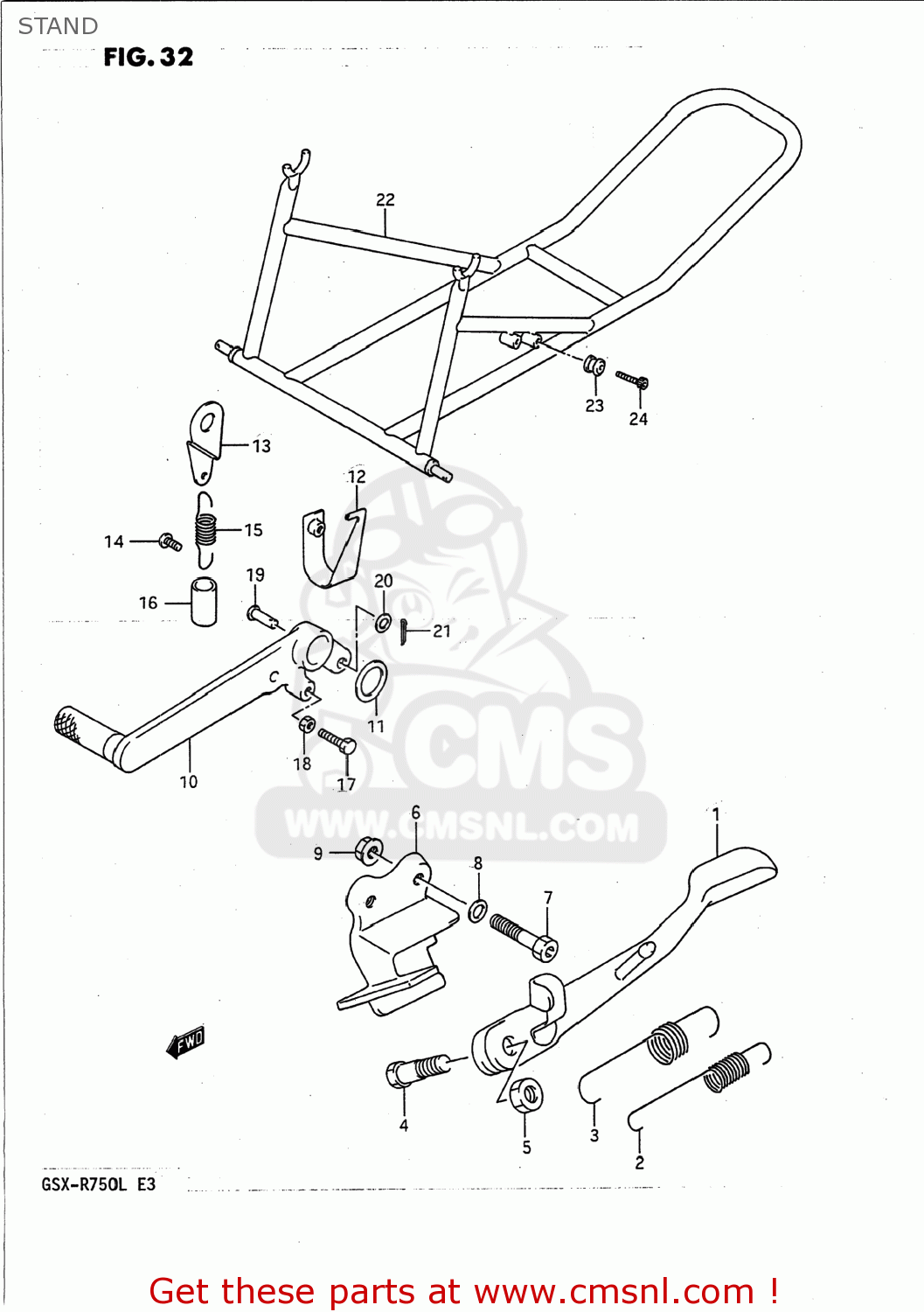 STAND GSXR750 1989 (K) USA (E03)
