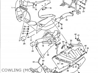 COWLING (MODEL J 7JJ) - GSXR750 1989 (K) USA (E03)